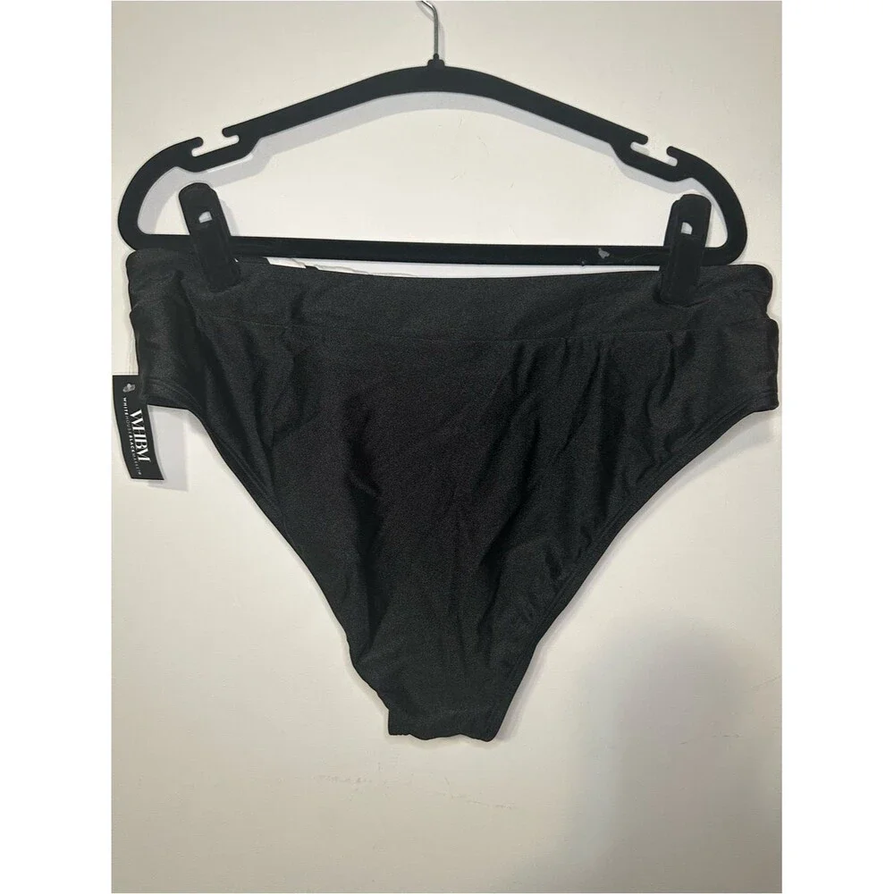White House Black Market Grommet Lace Bikini Bottom SZ‎ XL Color Black/ White